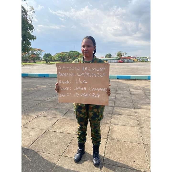 Soldier dismissed for stealing army general’s wife’s N35m jewellery