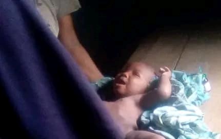 Baby Buried Alive In Benue Rescue by Hunters 